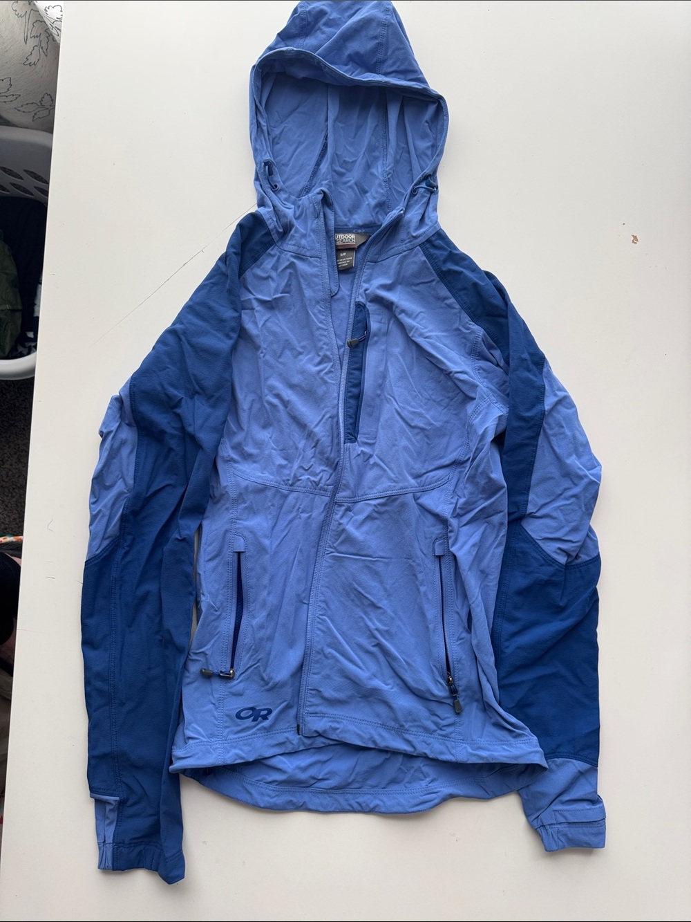 Outdoor Research Two-Tone Blue Hooded Utility Jacket